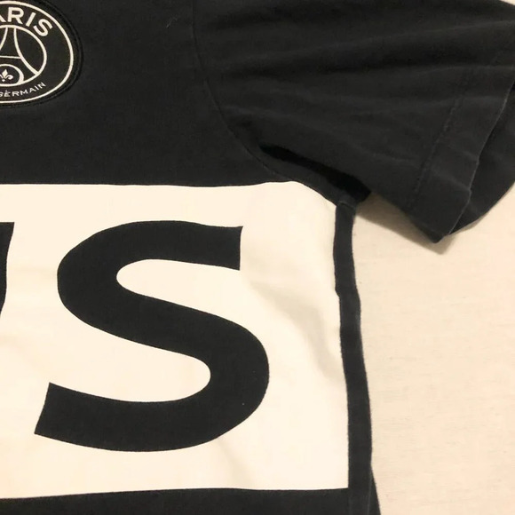 Nike Air Jordan Paris Saint Germain  PSG Black Shirt Mens Medium - Picture 6 of 16